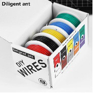 Набір кабелів 22AWG 5 кольорів по 10м у силіконовій ізоляції (50м)