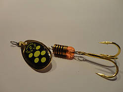 Вертушка mepps Black fury 2 золото з салатовим