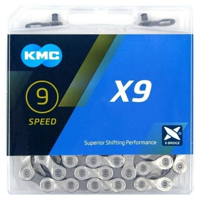 Ланцюг KMC X9-GG 114 ланок на 9 швид BX09GG114