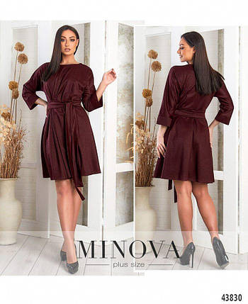 Лаконічна жіноча сукня, тканина "Креп-Дайвінг" 48, 50, 52, 54, 56, 58 розмір 48, фото 1