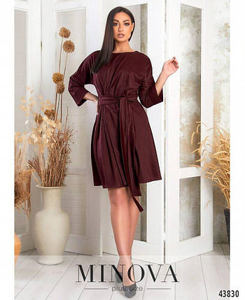 Лаконічна жіноча сукня, тканина "Креп-Дайвінг" 48, 50, 52, 54, 56, 58 розмір 48, фото 2