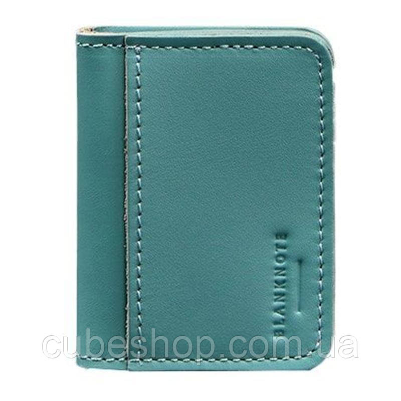 Шкіряна обкладинка для прав або id-паспорта 4.0 (бірюзова)