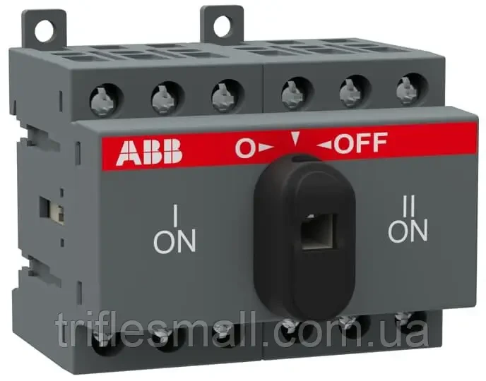 Реверсивний перекидний перемикач ABB OT25F3C струм 25 A, потужність 5,5 кВт