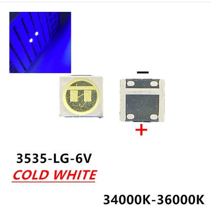 LED світлодіод 3535 підсвітки матриць LG 6V 2W, фото 1