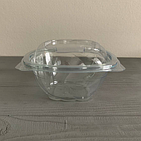 Салатник з кришкою прозорий 350 мл (700шт/ящ) IT-5350