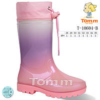 Детская обувь для не погоды. Детские резиновые сапоги бренда Tom.m для девочек (рр. с 28 по 35)