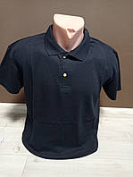 Детская подростковая футболка Турция Поло на 12-18 лет хлопок темносиняя