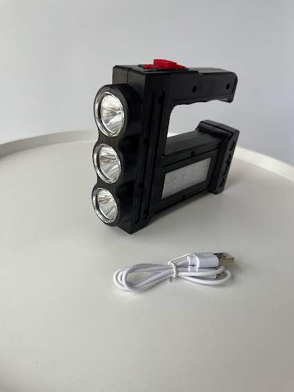 Ліхтарик ручний акумуляторний 3led light 15 світлодіодів