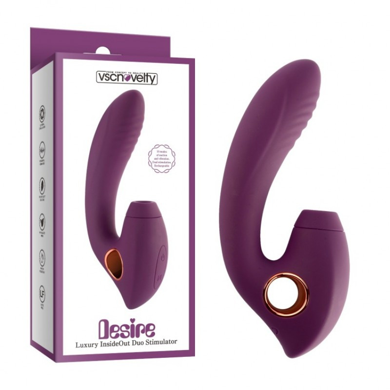 Вібростимулятор Desire Luxury InsideOut Duo Stimulator | Puls69, фото 1