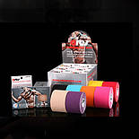 Кінезіологічний тейп ARES TAPE 5 м, блакитний, фото 3