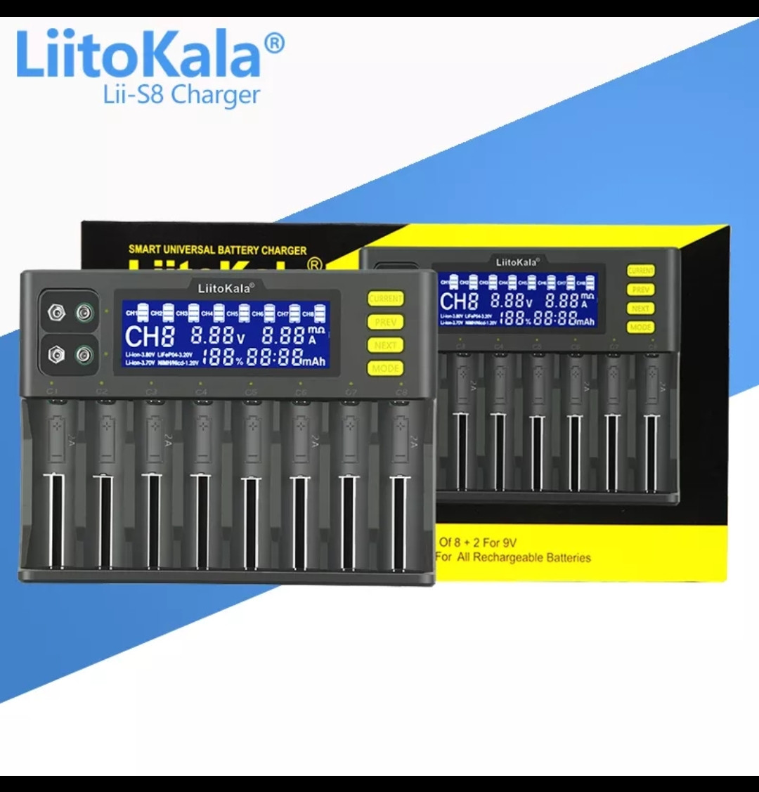 Зарядний пристрій LiitoKala Lii-s8