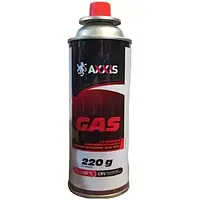 Газ всесезонний для пальників (балон 450ml/220г) ax-0220g AXXIS