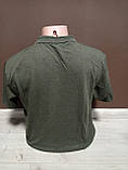 Чоловіча футболка поло Туреччина Знак батал 50-60 розміри 100% бавовна зелена, фото 2