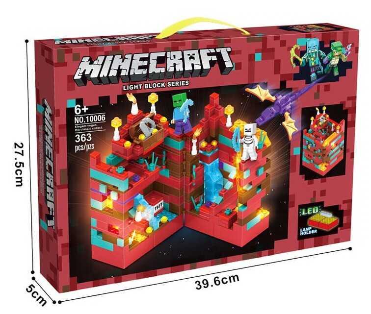 Конструктор дитячий Minecraft Захист від Фіолетового дракона.10006