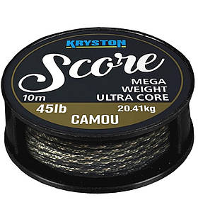 LEDкор KRYSTON Score Heavyweight Leadcore 45 lb, 10 м Camou