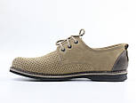 Туфлі хакі перфорація літні нубук чоловіче взуття великих розмірів Rosso Avangard BS Slipy Nub Khaki Perf, фото 2