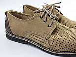 Туфлі хакі перфорація літні нубук чоловіче взуття великих розмірів Rosso Avangard BS Slipy Nub Khaki Perf, фото 7