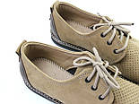 Туфлі хакі перфорація літні нубук чоловіче взуття великих розмірів Rosso Avangard BS Slipy Nub Khaki Perf, фото 8