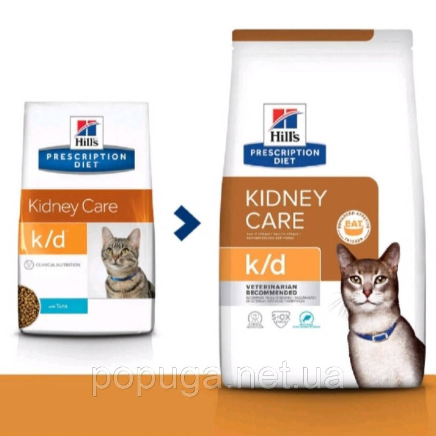 Hill's Prescription Diet k/d Kidney Care корм для кішок із тунцем 1,5 кг