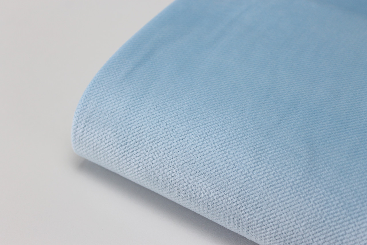 Відріз вельвет блакитний 80*100 см №-В-12, фото 1