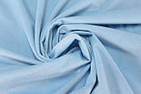 Відріз вельвет блакитний 80*100 см №-В-12, фото 2