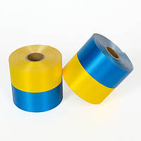Стрічка "Україна" жовто-синя цільна, 8см/50ярд