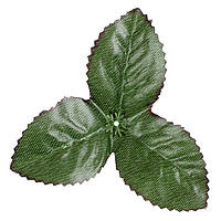 Лист штучний троянди з кантом, 10см