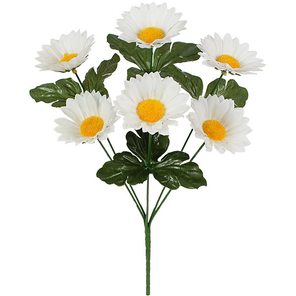 Штучні квіти букет білих ромашок, 34см, фото 1