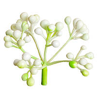 Добавка гроно калини світло-зелене пластик, 5см