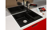Гранитная кухонная мойка Lexona OMNIA COMPACT Черный