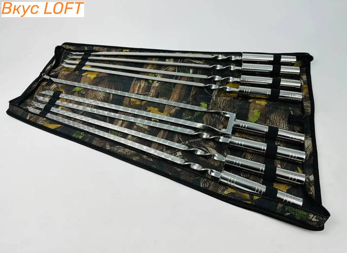 Купить Шампура из нержавеющей стали. Набор шампуров Серебро. Шампура ...