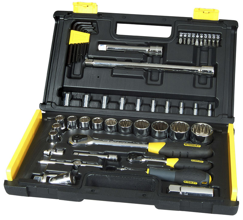 Stanley 1-94-658 Набір торцевих головок Stanley 50 предметів, 1/4" та 1/2"