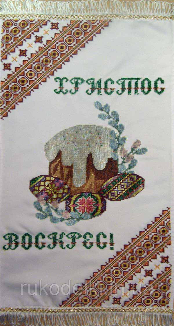 Великодня Канва з нанесеним малюнком для вишивання бісером Солес Рв-06-СХ