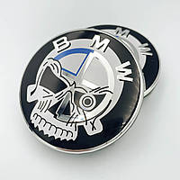 Колпачки (заглушки) в литые диски BMW (БМВ) Skull 68 мм (36 13 6 783 536)