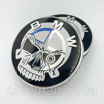Ковпачки (заглушки) в литі диски BMW (БМВ) Skull 68 мм (36 13 6 783 536), фото 1