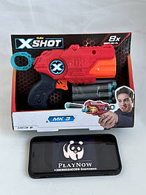 Бластер X-Shot Red Excel Mk 3 Дитяча зброя, пістолет із патронами, бластер
