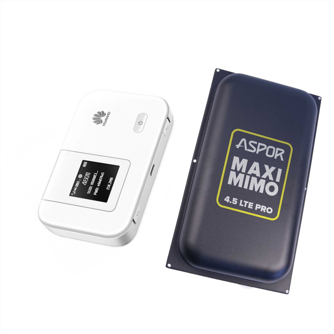 Huawei E5372+панельна антена ASPOR MAXI MIMO 18 ДБ антенна, фото 1