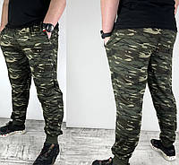 Мужские спортивный камуфляжные трикотажные тактические брюки M,L,XL,2XL,3XL,4XL Венгрия под манжет