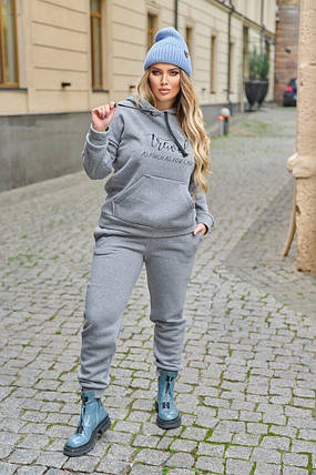 Неймовірний жіночий костюм, тканина "Трикотаж на флісі" 60, 62, 64 розмір 60, фото 1