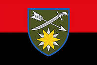 Флаг 66 ОМБр ВСУ красно-черный