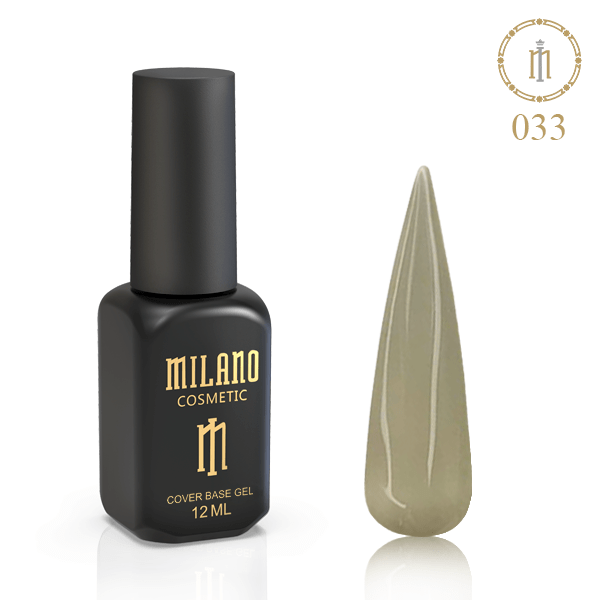 8Кольорова каучукова база Cover Base Milano #33, 12мл