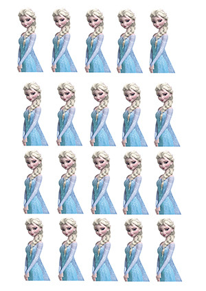 Вафельна картинка для тортів Modecor Холодне серце 12