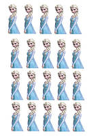 Вафельна картинка для тортів Modecor Холодне серце 12