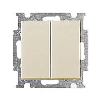 Вимикач ABB basic55 cлонова кість 2кл