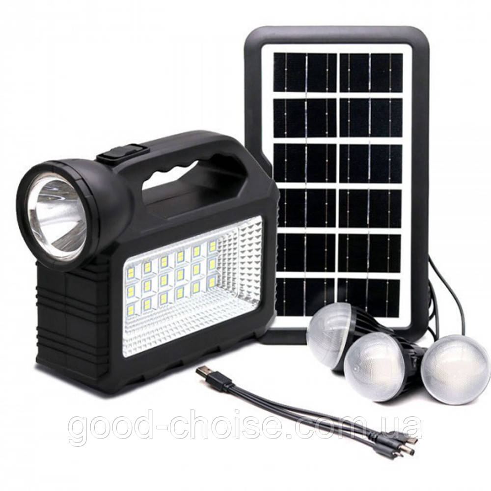 Портативная солнечная станция-фонарь с повербанком GD 101 ...