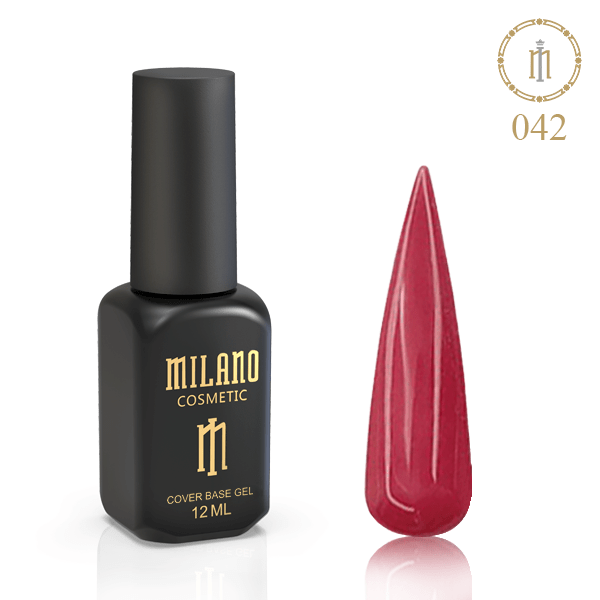 8Кольорова каучукова база Cover Base Milano #42, 12мл