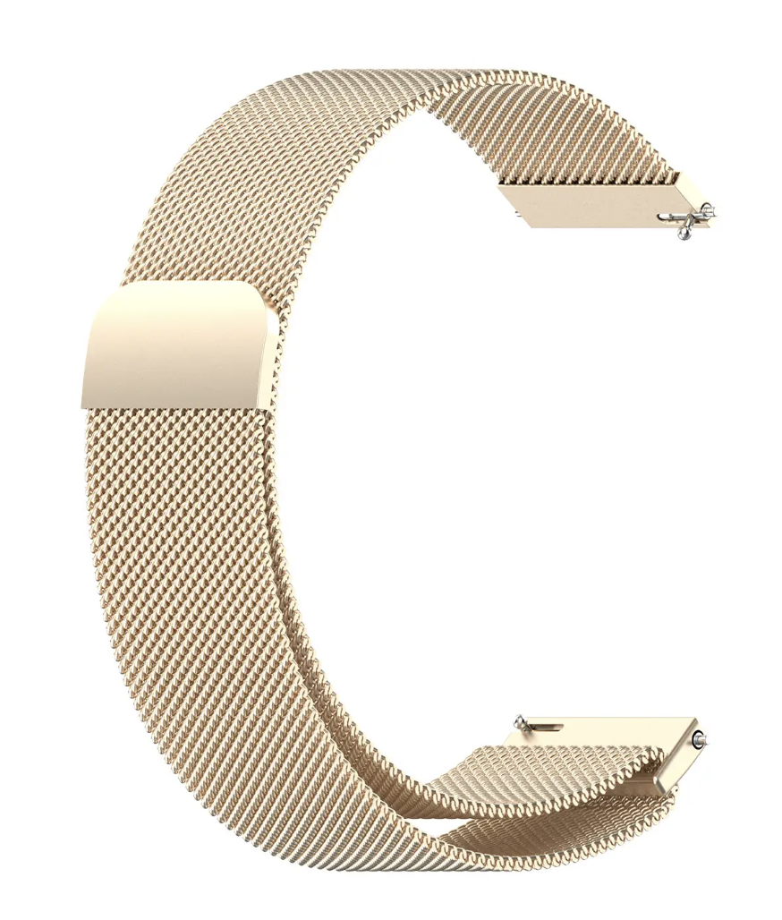 Ремінець міланська петля Blackpink 22mm для Cмарт годинника AMAZFIT GTR-42 / GTS Beige Gold