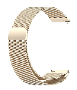 Ремінець міланська петля Blackpink 22mm для Cмарт годинника AMAZFIT GTR-42 / GTS Beige Gold