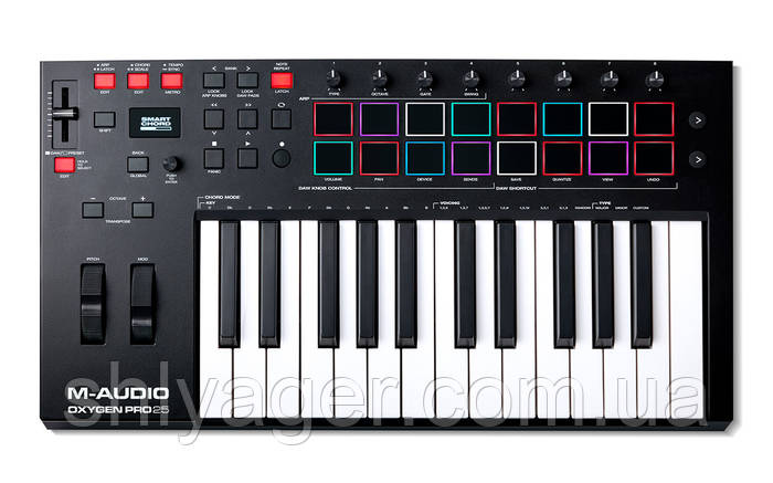 Купить M-AUDIO OXYGEN PRO 25 MIDI клавіатура 25 клавіш, цена 8125 грн ...