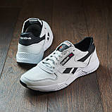 Кросівки Чоловічі Натуральна Шкіра Білі, фото 2